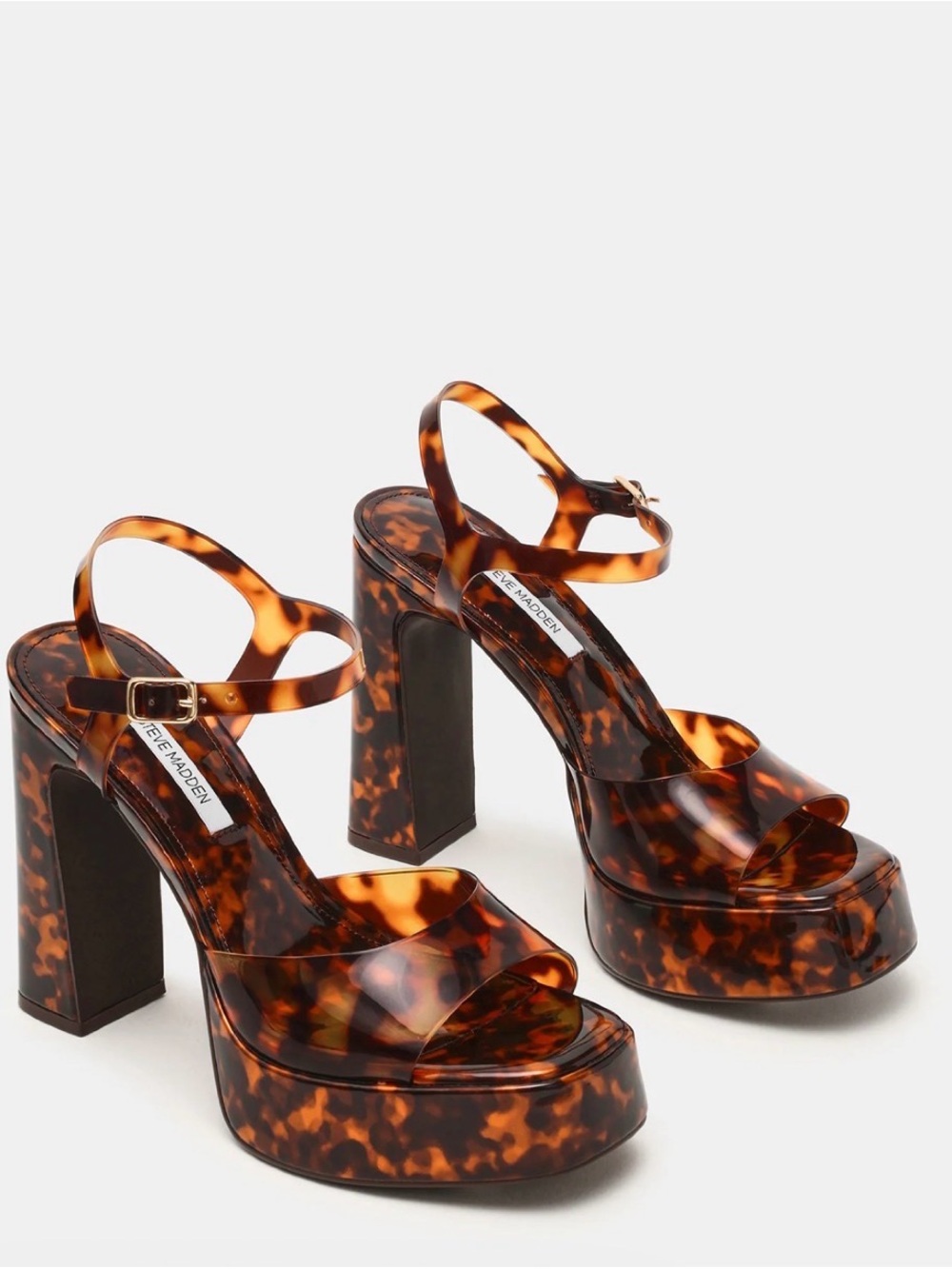 Steve Madden LIANDRA TORTOISE Platform Sandal (new in box) - Picture 3 of 4
